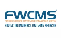 Logo of FWCMS, the Foreign Workers Centralized Management System.